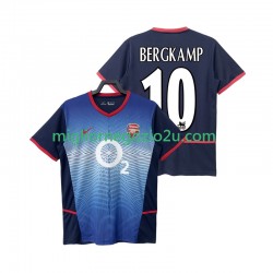 Maglia Arsenal BERGKAMP 10 Retro Uomo Trasferta Divisa 2004 2002 Manica Corta