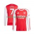 Maglia Arsenal Bukayo Saka 7 Uomo Casa Divisa 2025-2026 Manica Lunga