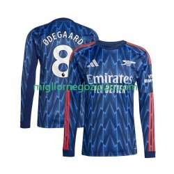 Maglia Arsenal Martin Odegaard 8 Uomo Trasferta Divisa 2025-2026 Manica Lunga