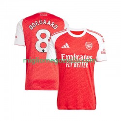 Maglia Arsenal Martin Odegaard 8 Uomo Casa Divisa 2025-2026 Manica Corta
