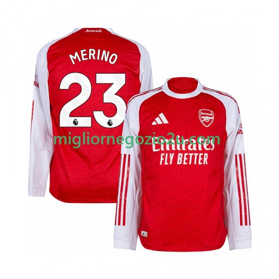 Maglia Arsenal Merino 23 Uomo Casa Divisa 2025-2026 Manica Lunga