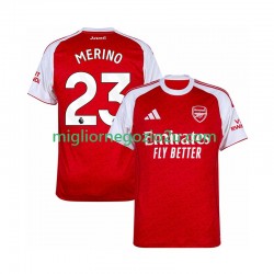 Maglia Arsenal Merino 23 Uomo Casa Divisa 2025-2026 Manica Corta