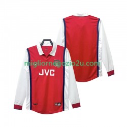 Maglia Arsenal Retro Uomo Casa Divisa 1998 1999 Manica Lunga