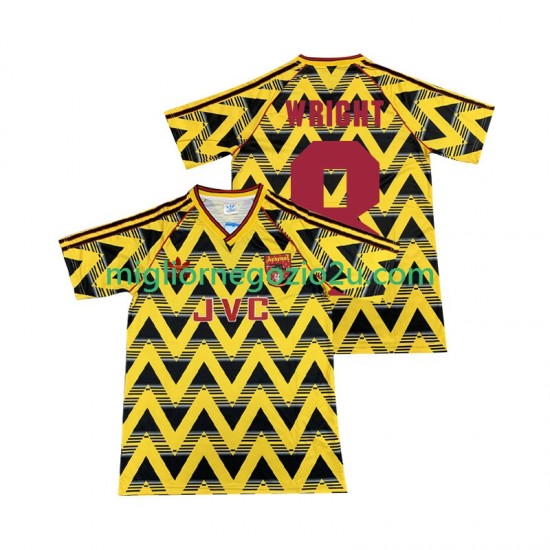 Maglia Arsenal WRIGHT 8 199 1993 Retro Uomo Trasferta Divisa Manica Corta
