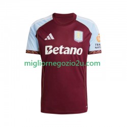 Maglia Aston Villa Uomo Casa Divisa 2025-2026 Manica Corta