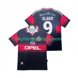 Maglia FC Bayern München Elber 9 1997 Retro Uomo Casa Divisa 1999 Manica Corta