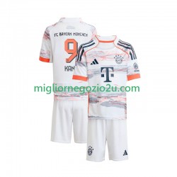 Maglia FC Bayern München Harry Kane 9 Bambino Trasferta Divisa 2025-2026 Manica Corta
