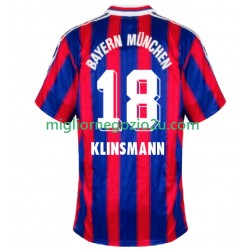 Maglia FC Bayern München Klinsmann 18 1995 1997 Retro Uomo Casa Divisa Manica Corta