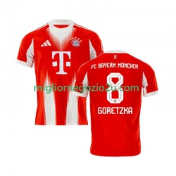 Maglia FC Bayern München Leon Goretzka 8 Uomo Casa Divisa 2025-2026 Manica Corta