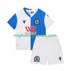 Maglia Blackburn Rovers Bambino Casa Divisa 2025-2026 Manica Corta
