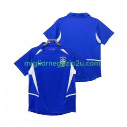 Maglia Brasile Retro Uomo Trasferta Divisa 2002 Manica Corta