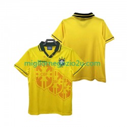 Maglia Brasile Retro Uomo Casa Divisa 1994 Manica Corta