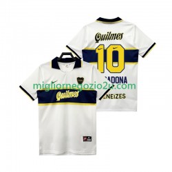 Maglia CA Boca Juniors MARADONA 10 1997 Retro Uomo Trasferta Divisa 1998 Manica Corta