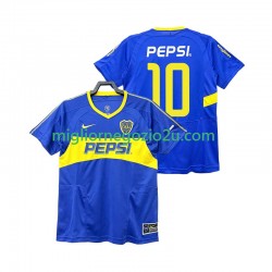Maglia CA Boca Juniors PEPSI 10 2003 Retro Uomo Casa Divisa 2004 Manica Corta
