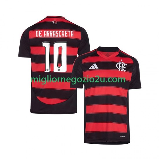 Maglia CR Flamengo Giorgian de Arrascaeta 10 Uomo Casa Divisa 2025-2026 Manica Corta