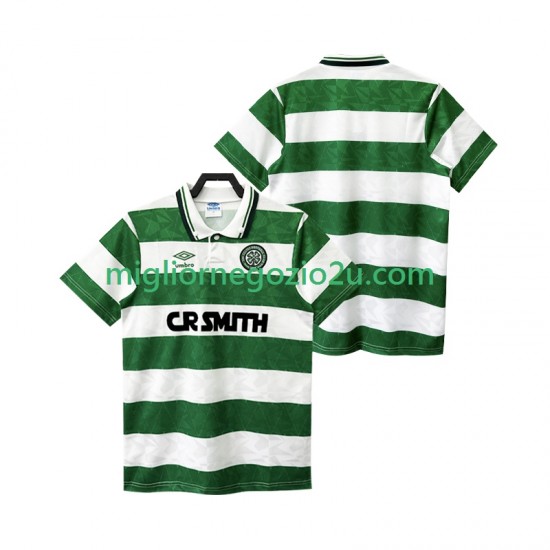 Maglia Celtic FC 1989 1990 Retro Uomo Terza Divisa Manica Corta