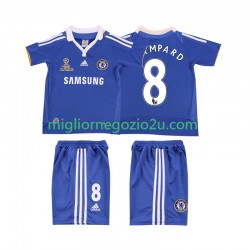 Maglia Chelsea LAMPARD 8 2007 Retro Bambino Casa Divisa 2008 Manica Corta