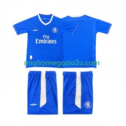 Maglia Chelsea 2003 2005 Retro Bambino Casa Divisa Manica Corta
