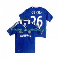 Maglia Chelsea TERRY 26 2007 Retro Uomo Casa Divisa 2008 Manica Corta