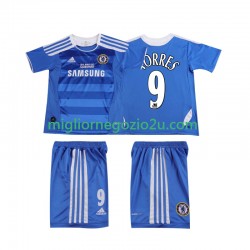 Maglia Chelsea Torres 9 2012 Retro Bambino Casa Divisa 2011 Manica Corta