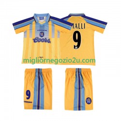 Maglia Chelsea VIALLI 9 1995 1997 Retro Bambino Trasferta Divisa Manica Corta