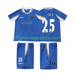 Maglia Chelsea ZOLA 25 1997 Retro Bambino Casa Divisa 1999 Manica Corta