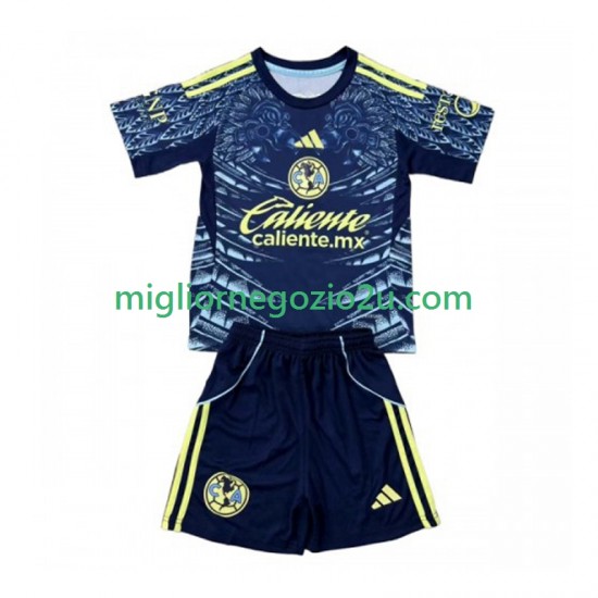Maglia Club América Bambino Trasferta Divisa 2025-2026 Manica Corta
