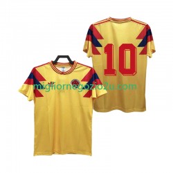 Maglia Colombia 10 1990 Retro Uomo Casa Divisa Manica Corta