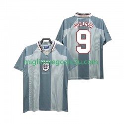 Maglia Inghilterra SHEARER 9 1996 Retro Uomo Trasferta Divisa Manica Corta
