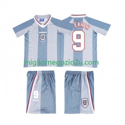 Maglia Inghilterra SHEARER 9 1996 Retro Bambino Trasferta Divisa Manica Corta