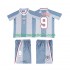 Maglia Inghilterra SHEARER 9 1996 Retro Bambino Trasferta Divisa Manica Corta