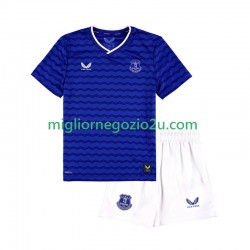 Maglia Everton Bambino Casa Divisa 2025-2026 Manica Corta