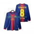 Maglia FC Barcelona A INIESTA 8 2012 2013 Retro Uomo Casa Divisa Manica Lunga