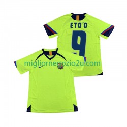 Maglia FC Barcelona ETOO 9 2005 Retro Uomo Trasferta Divisa 2006 Manica Corta