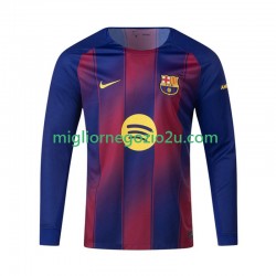 Maglia FC Barcelona Uomo Casa Divisa 2025-2026 Manica Lunga