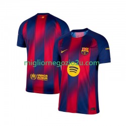 Maglia FC Barcelona Uomo Casa Divisa 2025-2026 Manica Corta