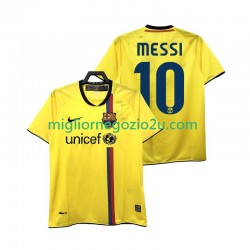 Maglia FC Barcelona Lionel Messi 10 2009 Retro Uomo Trasferta Divisa 2008 Manica Corta