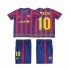 Maglia FC Barcelona Lionel Messi 10 2009 Retro Bambino Casa Divisa 2010 Manica Corta