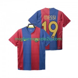 Maglia FC Barcelona Lionel Messi 19 2007 Retro Uomo Casa Divisa 2006 Manica Corta