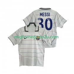 Maglia FC Barcelona Lionel Messi 30 2003 Retro Uomo Trasferta Divisa 2004 Manica Corta