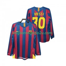 Maglia FC Barcelona Lionel Messi 30 2005 Retro Uomo Casa Divisa 2006 Manica Lunga