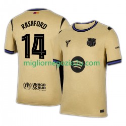 Maglia FC Barcelona Marcus Rashford 14 UCL Uomo Trasferta Divisa 2025-2026 Manica Corta