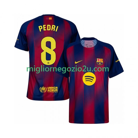 Maglia FC Barcelona Pedri 8 Uomo Casa Divisa 2025-2026 Manica Corta