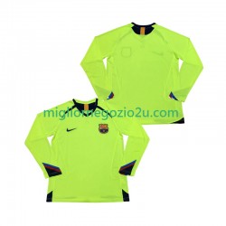 Maglia FC Barcelona 2005 Retro Uomo Trasferta Divisa 2006 Manica Lunga