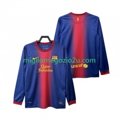 Maglia FC Barcelona 2012 2013 Retro Uomo Casa Divisa Manica Lunga