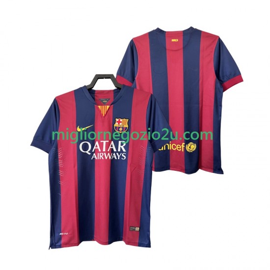Maglia FC Barcelona 2014 2015 Retro Uomo Casa Divisa Manica Corta