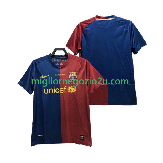 Maglia FC Barcelona Champions League 2009 Retro Uomo Casa Divisa 2008 Manica Corta