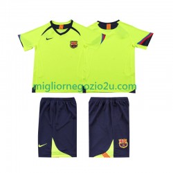 Maglia FC Barcelona 2005 Retro Bambino Trasferta Divisa 2006 Manica Corta