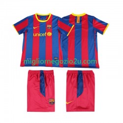 Maglia FC Barcelona Retro Bambino Casa Divisa 2011 2010 Manica Corta