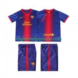 Maglia FC Barcelona 2012 2013 Retro Bambino Casa Divisa Manica Corta